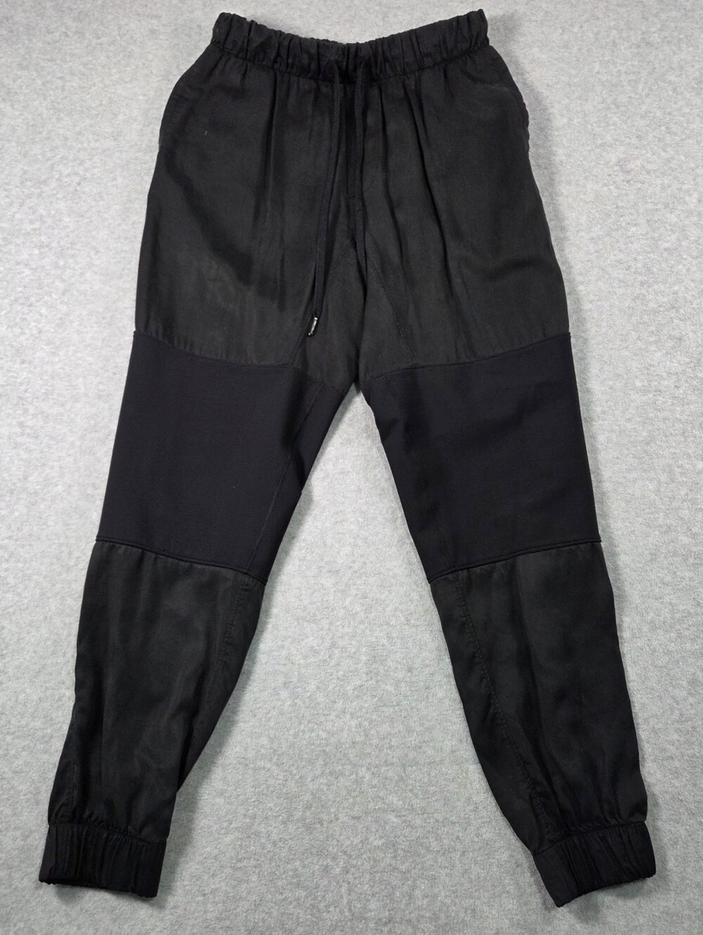 Lululemon Lab Mixed Media Paneled Jogger Pants Black Size 8